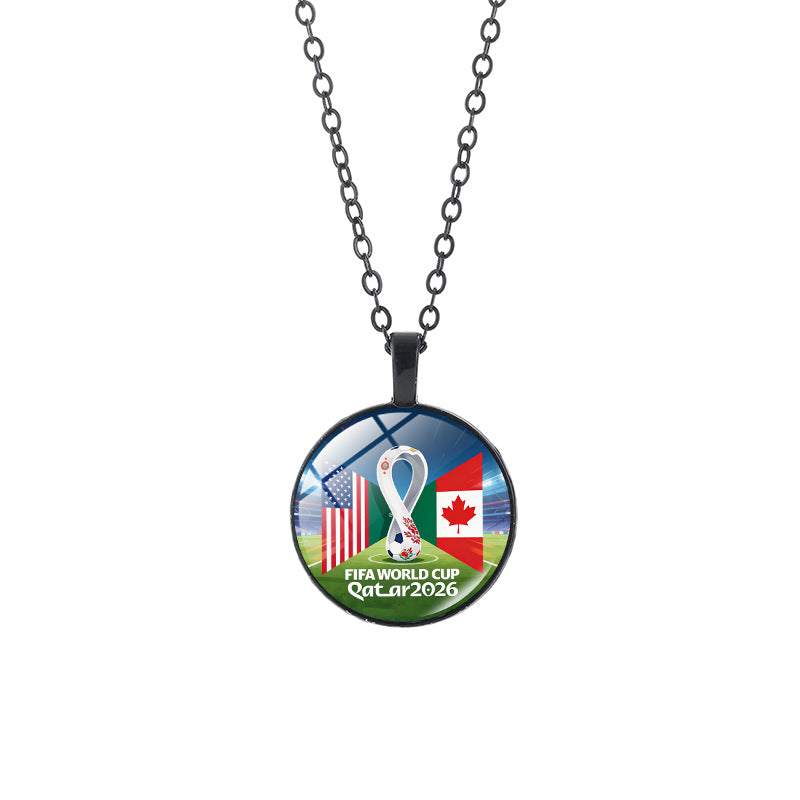 Sporty Geometric Crystal Pendant Alloy Plated Necklace Unisex Casual Chain