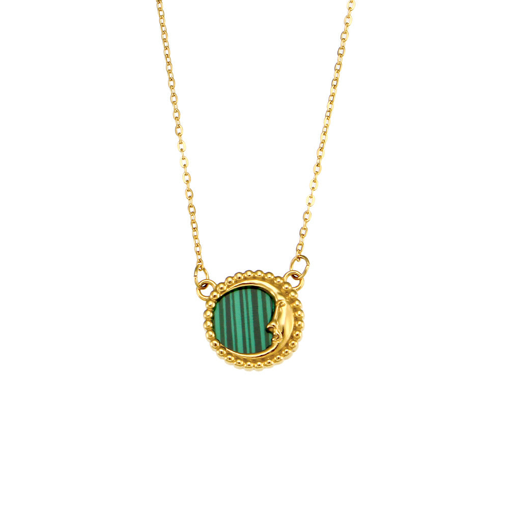 Minimalist Heart-Shaped Acrylic Pendant Necklace with Stainless Steel Chain and Electroplated Finish for Women