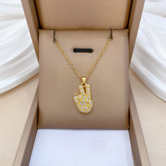 Collana con ciondolo a luna geometrica minimalista da donna e uomo, catena a serpente in acciaio inossidabile con finitura lucida