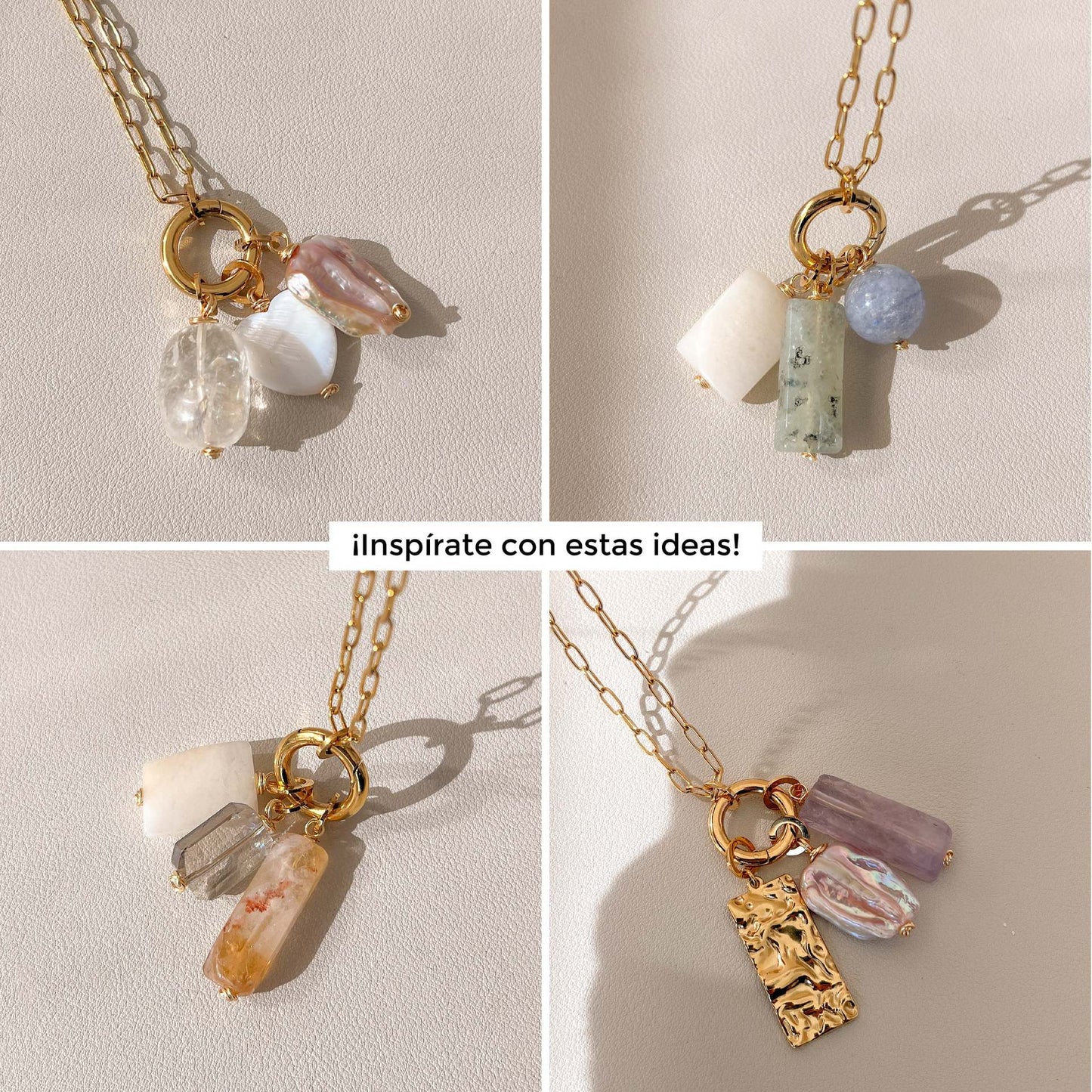 Ciondolo Ovale Etnico in Giada Collana in Acciaio Inossidabile Placcato PVD Charm Bar Unisex