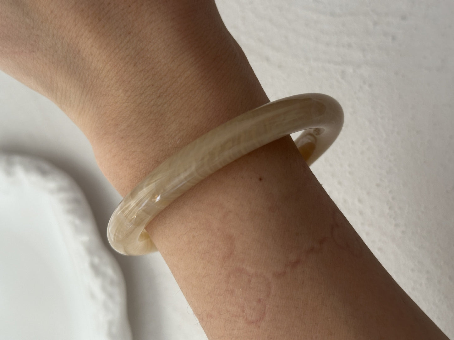 Geometric Acrylic Plated Bangle for Women