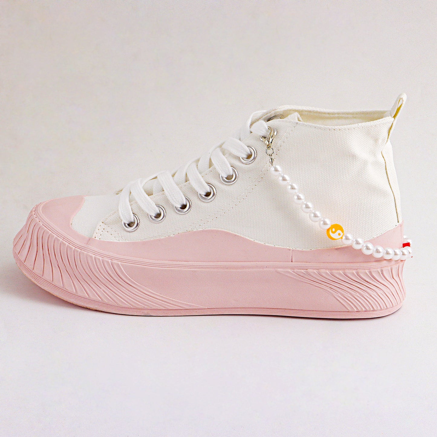 Geometric Tai Chi Bagua Anklet for Women Alloy Fashion Ethnic Style Colorful Polymer Clay Imitation Pearl Foot Chain