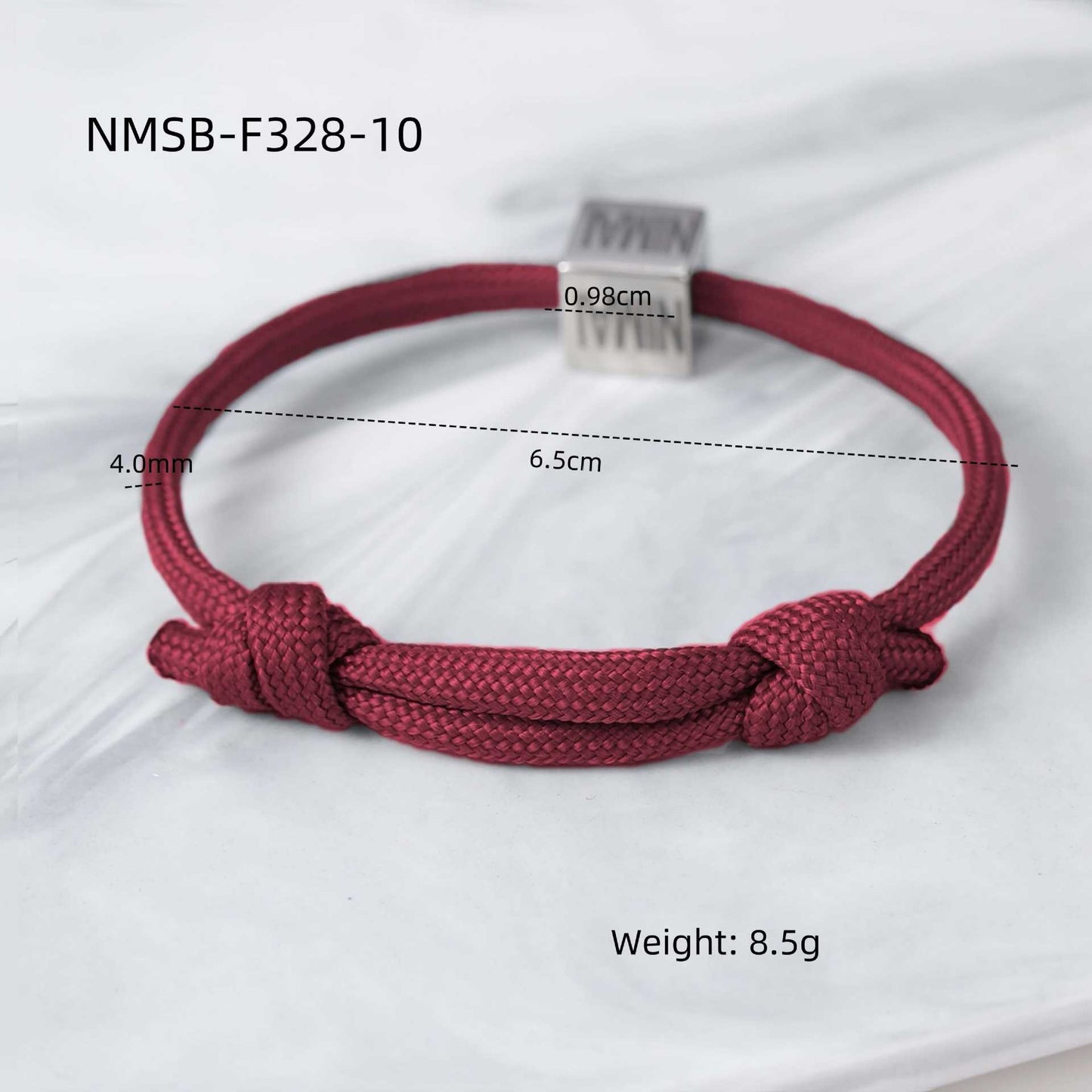 Bracciale Intrecciato Regolabile in Stile Ufficio alla Moda in Acciaio al Titanio con Finitura Galvanizzata da Donna