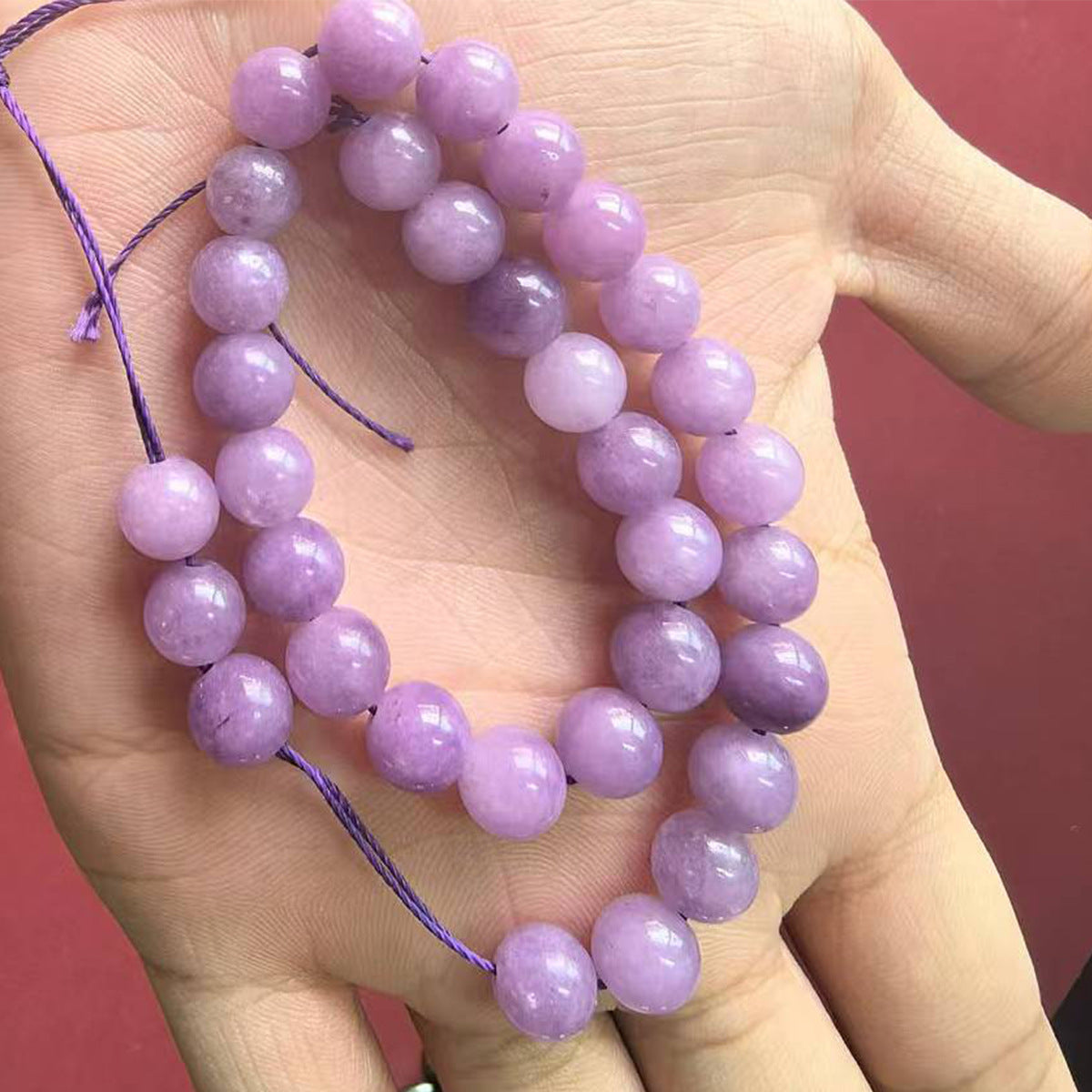 Unisex Heart Natural Stone Beaded Bracelet