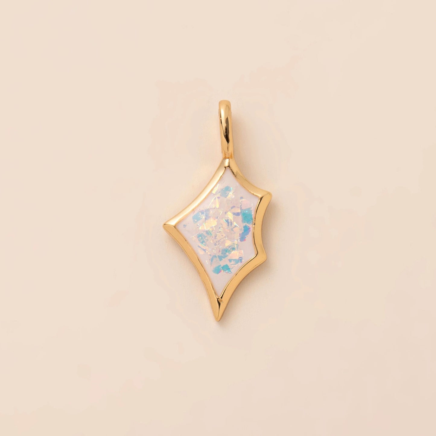 Vintage Geometric Star Moon Plated Brass Stainless Steel Pendant Necklace Charm Bar
