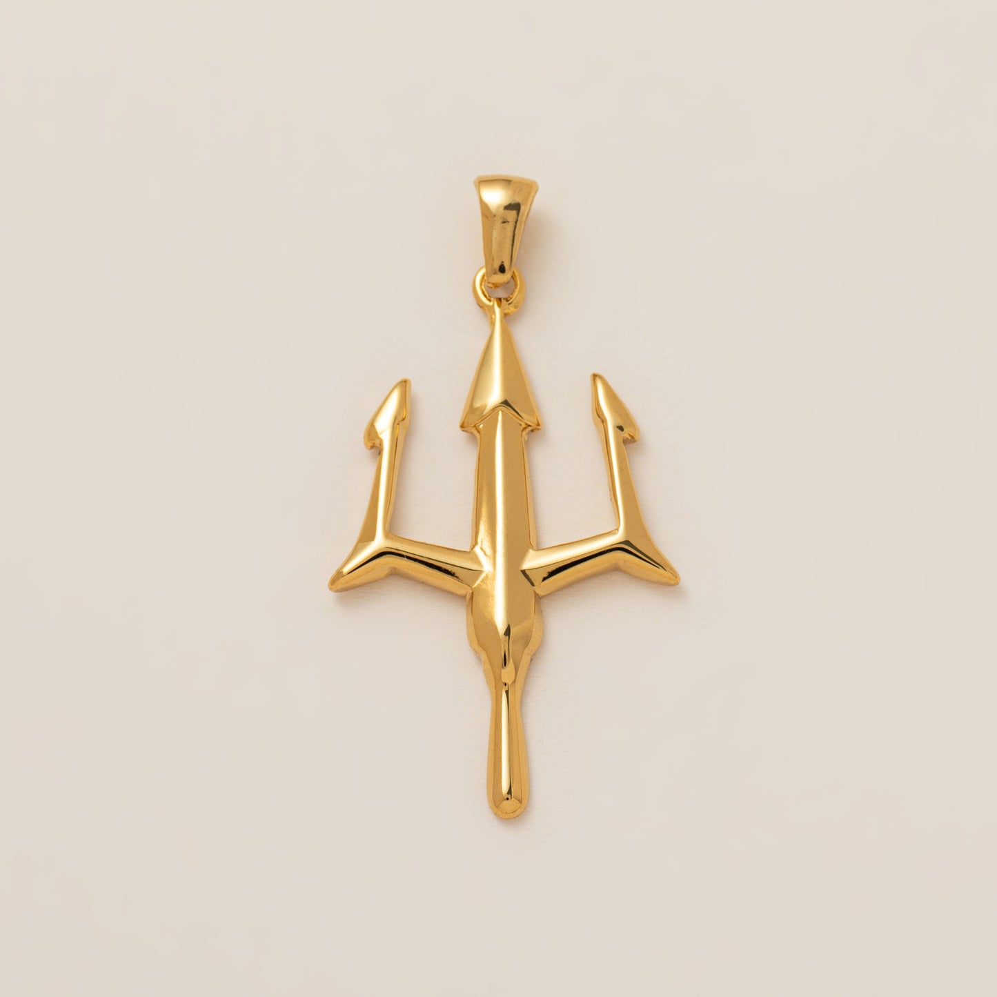 Vintage 18K Gold Plated Stainless Steel Pendant Charm Bar for Women
