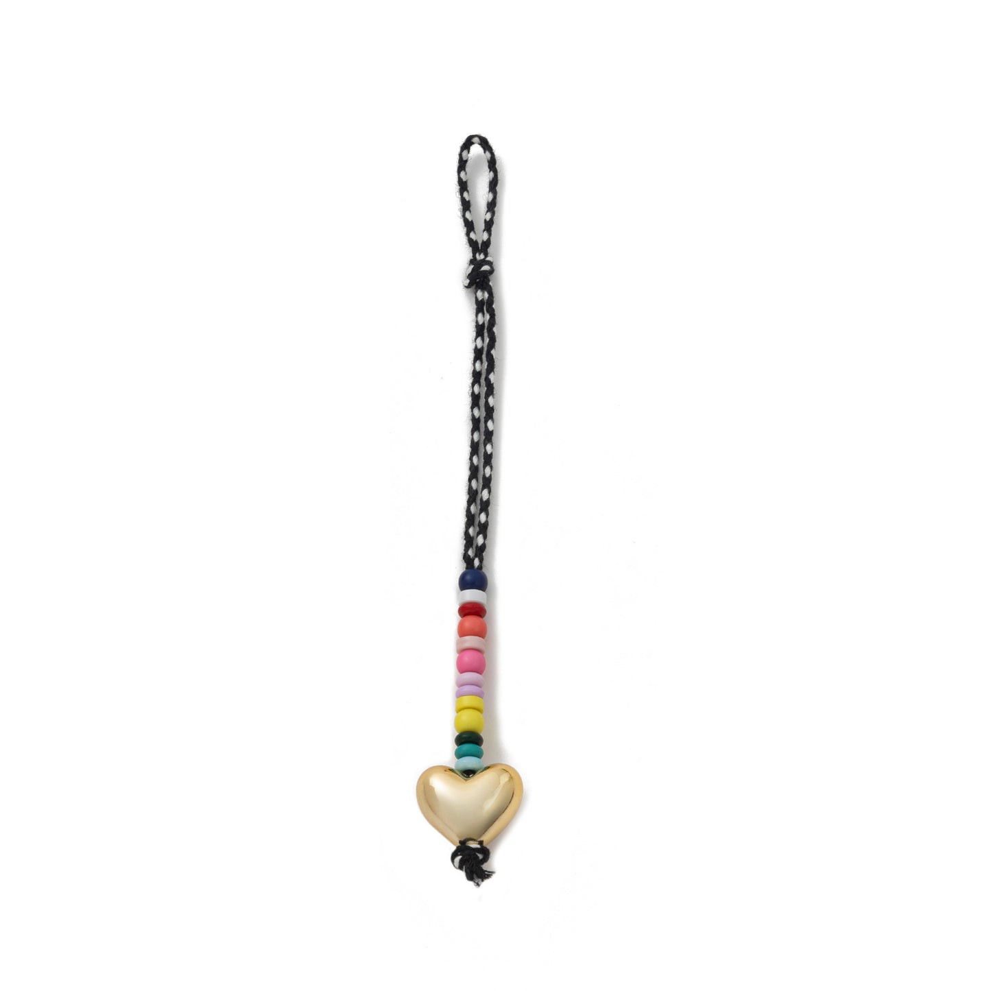 Minimalist Colorful Metal Plated Keychain with Heart Teardrop and Avocado Charms