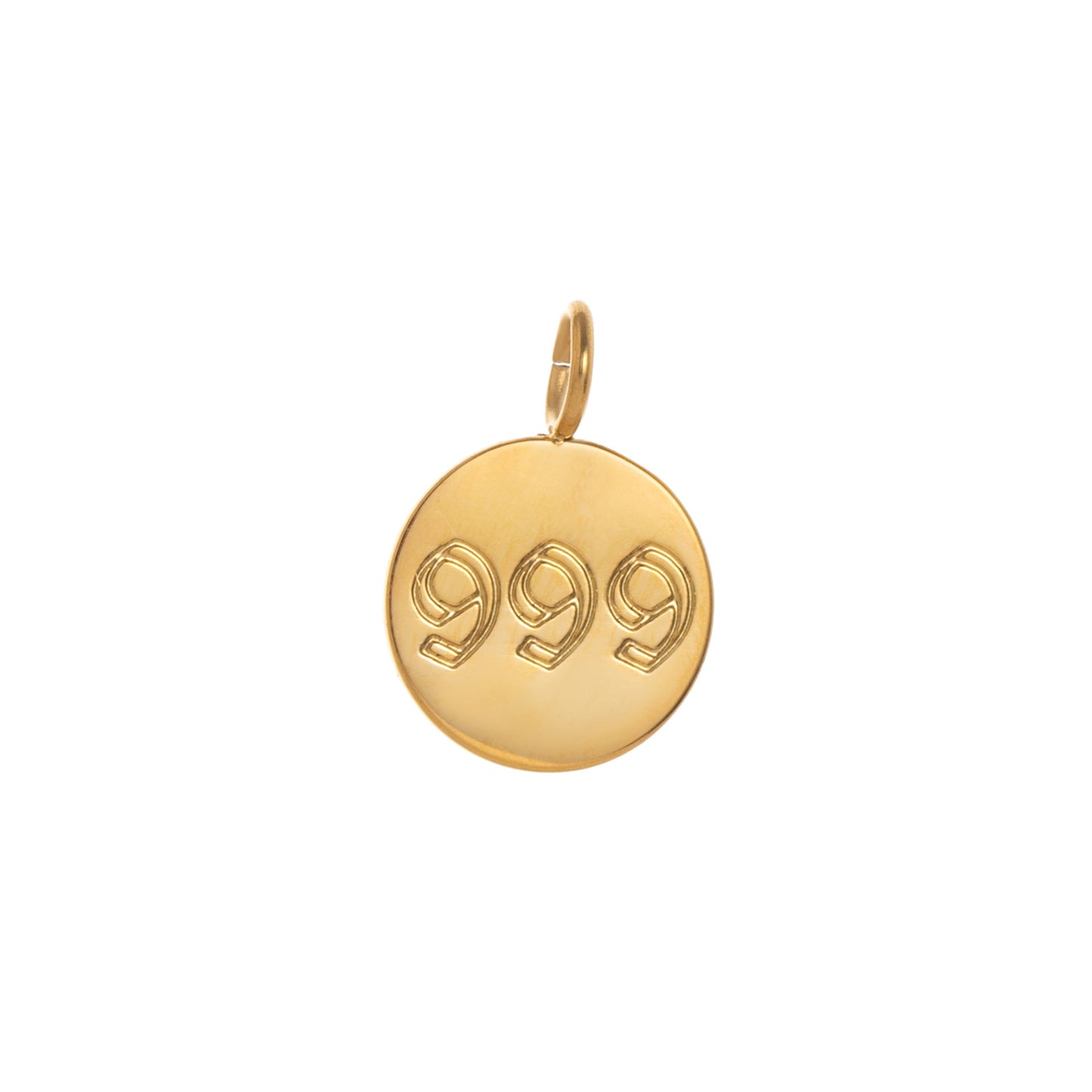 18K Gold Plated Stainless Steel Eight-Pointed Star Charm Bar