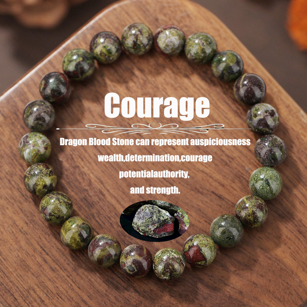 Natural Crystal Round Beaded Bracelet 8mm Handmade Stretch String