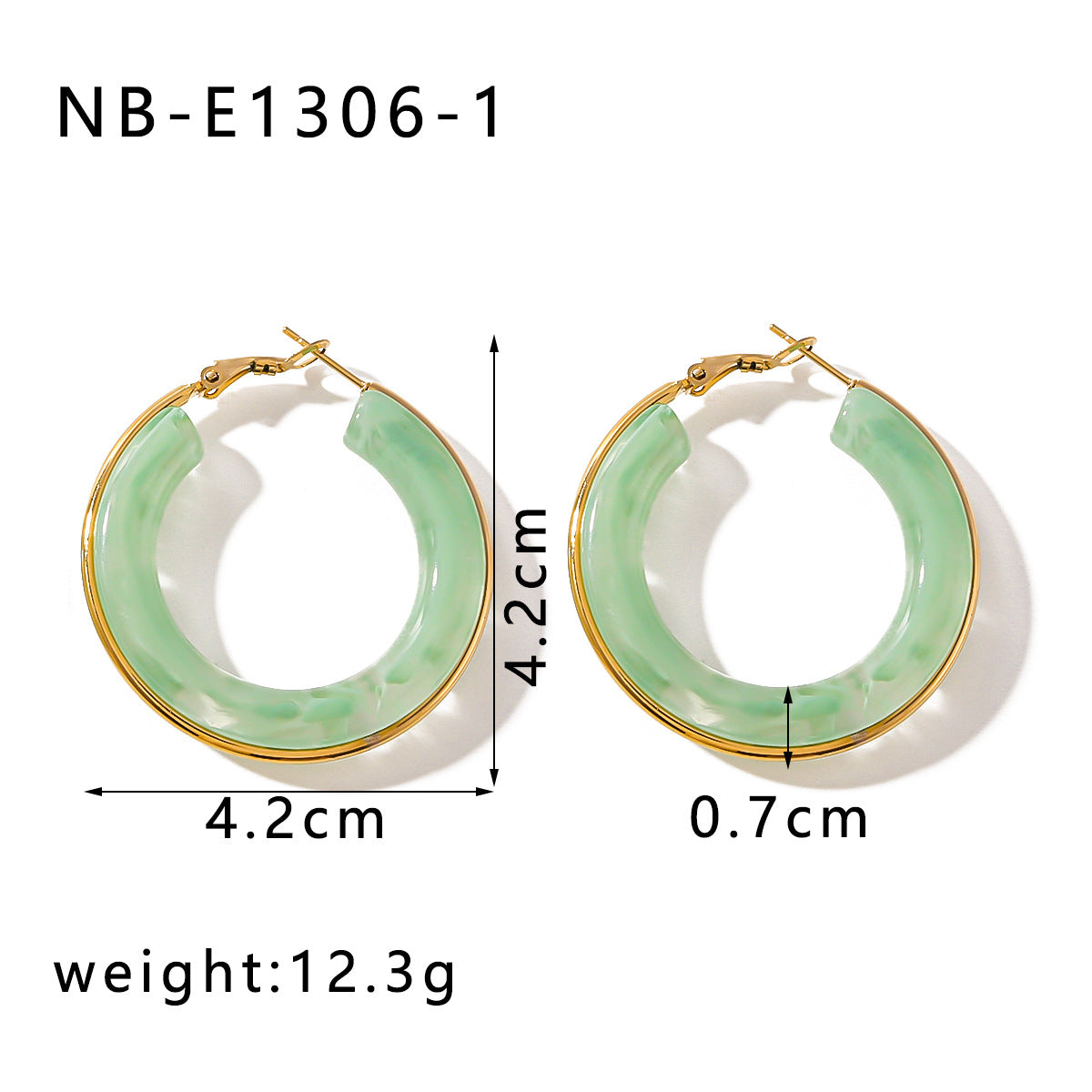 Minimalist Geometric Stainless Steel Ear Cuffs with 18K Gold Plating and Hollow Circle Design for Women