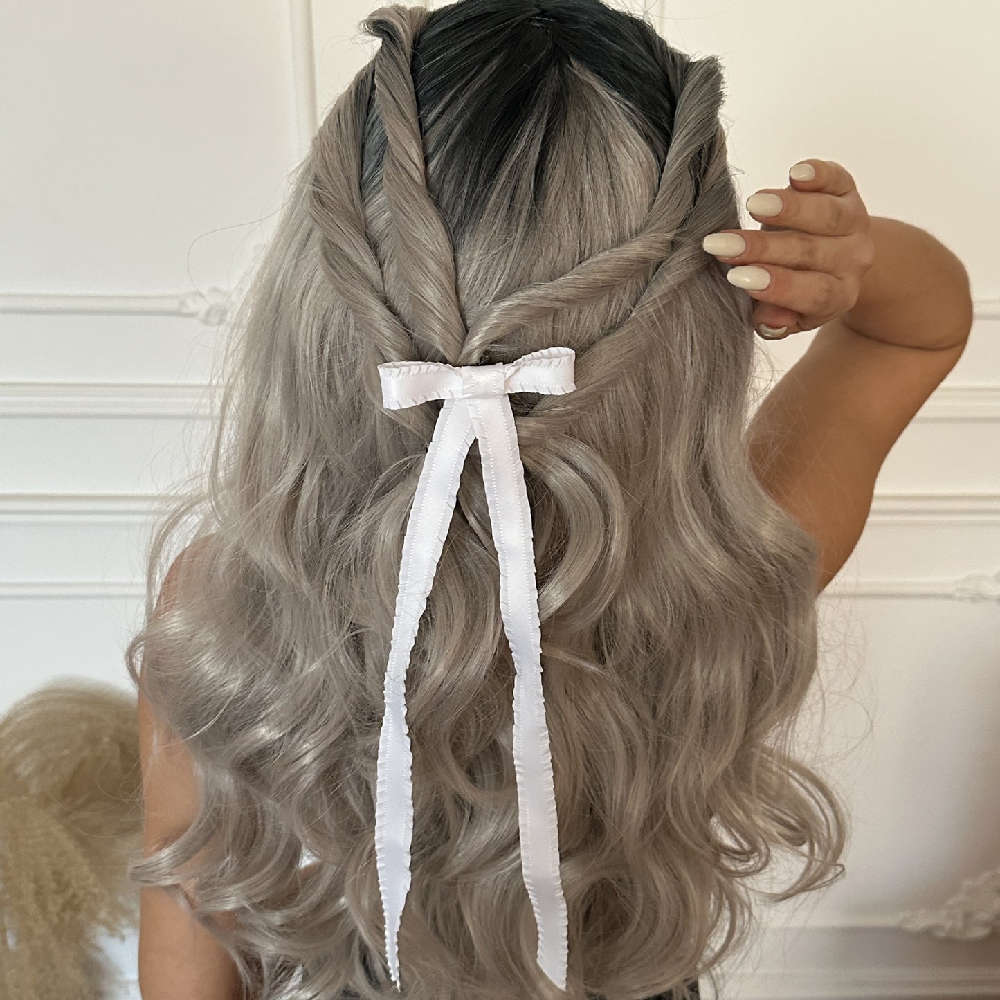 Minimalist Pleated Fabric Bow Hair Clip for Women