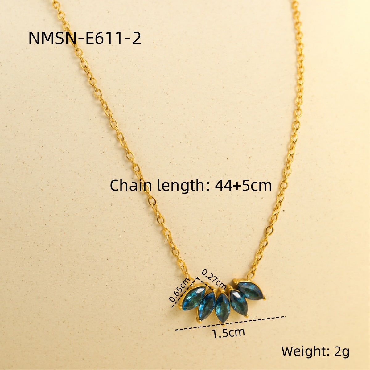 Collar con colgante de hoja floral minimalista de acero inoxidable con circonita microincrustada, delicada cadena de clavícula para mujer