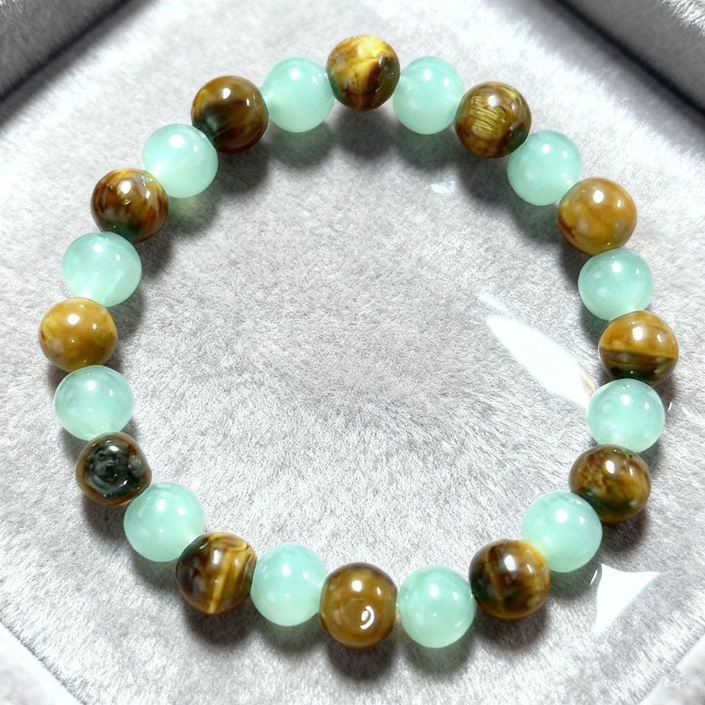 Fashion Handmade Tiger Eye Stone Beaded Bracelet for Unisex