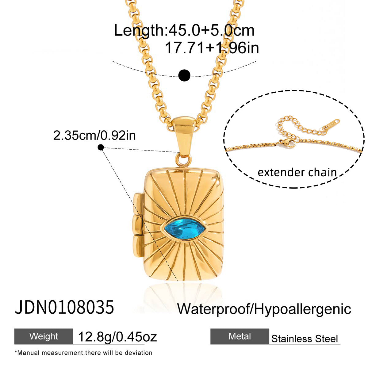 Minimalist Heart Stainless Steel PVD Plated Necklace and Ring Set for Women