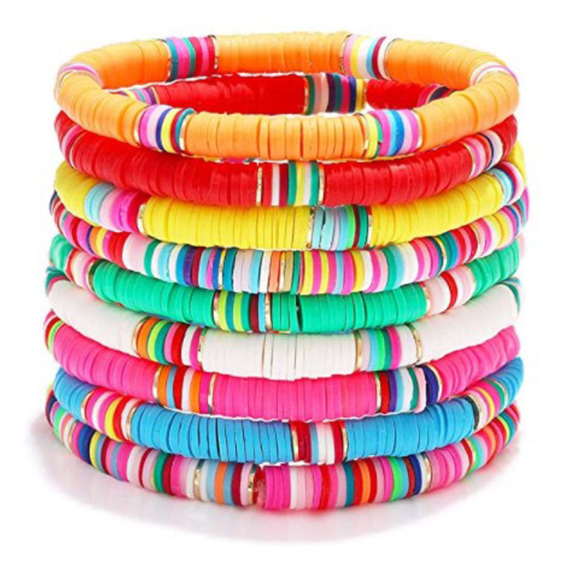 Bohemian Sweet Letter Resin Bracelet Unisex Handmade Jewelry
