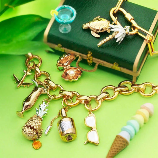 Plated Stainless Steel DIY Charm Bar Pendant
