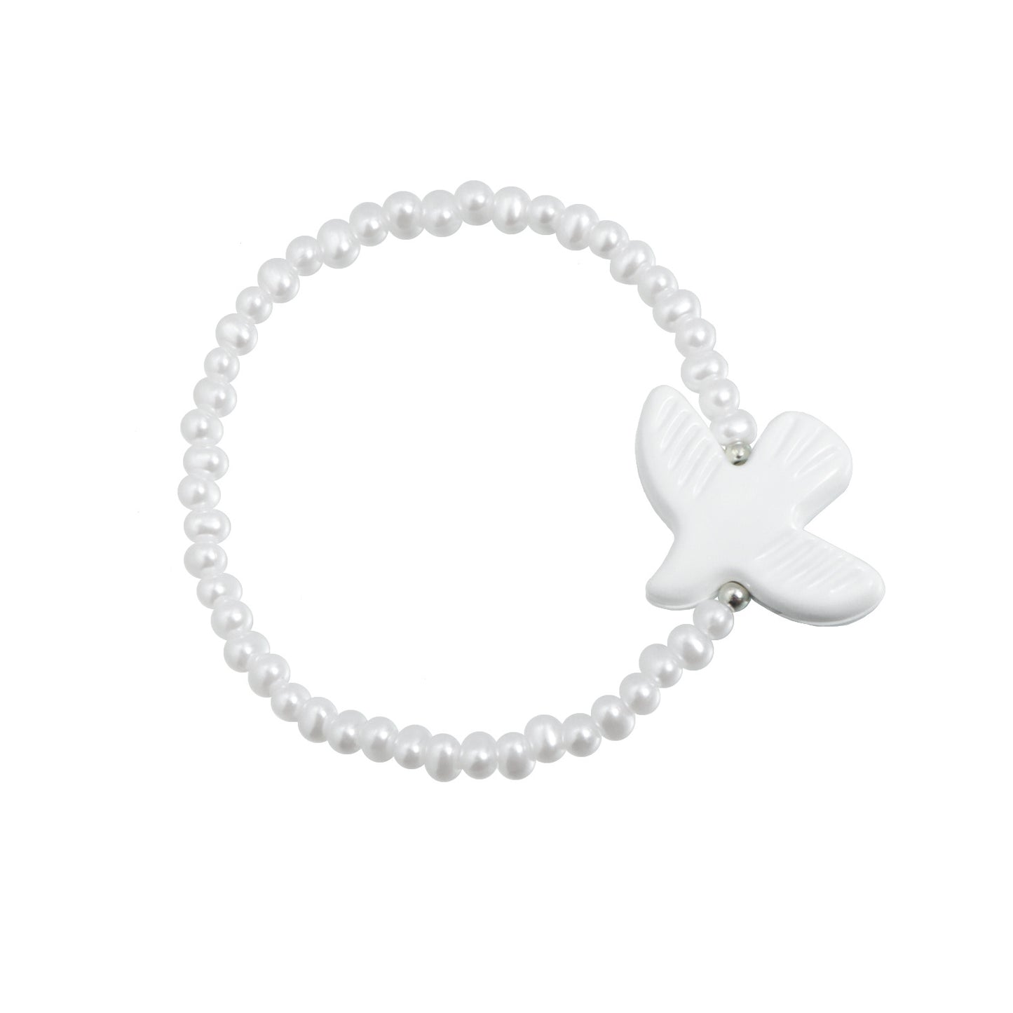 Natural Elegant Geometric Bird Alloy Plated Necklace with Crystal Beads and Tassel for Women