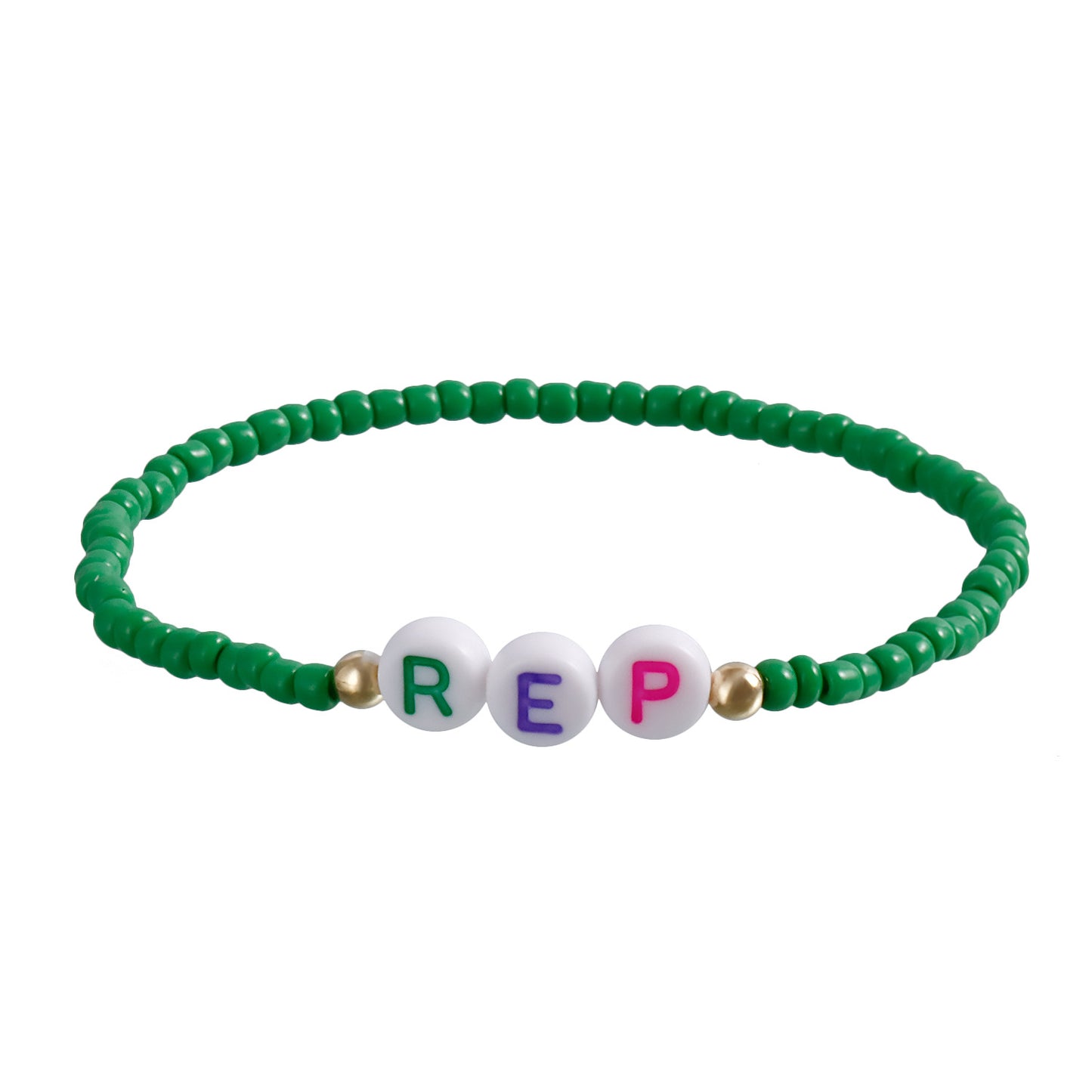 Bohemian Geometric Beaded Bracelet with Plated Finish for Women