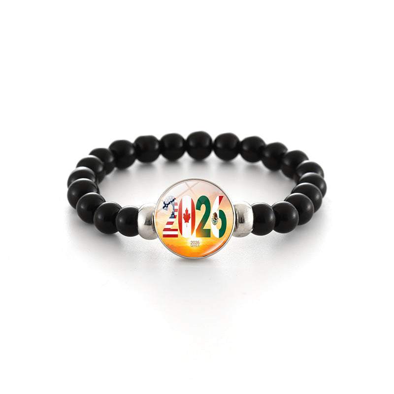 Bracciale in Perline di Cristallo Geometrico Unisex
