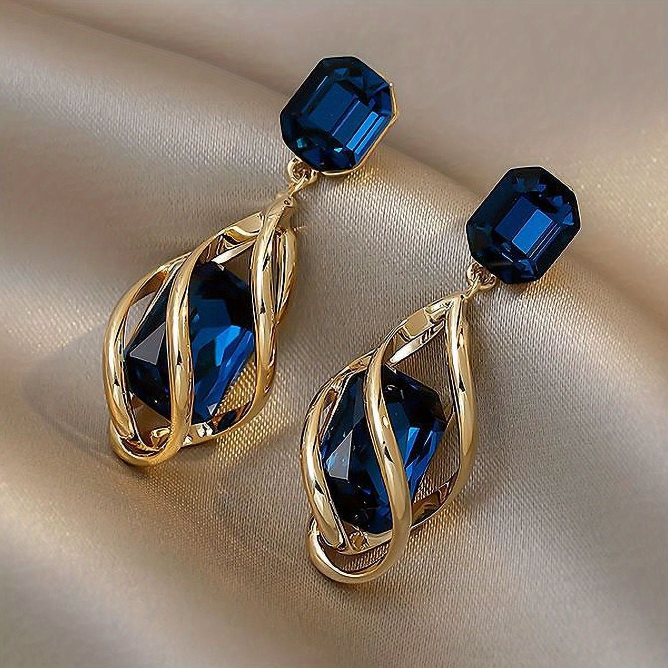Eleganti Orecchini Pendenti Floreali con Perle e Strass in Argento 925, Stile Lusso Artigianale da Donna