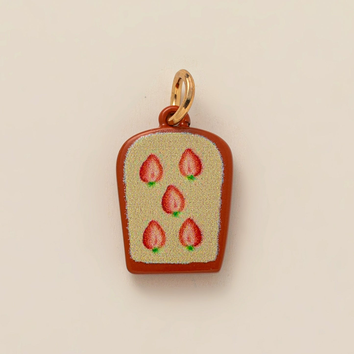 Minimalist Floral Pattern Brass PVD Plated Charm Bar