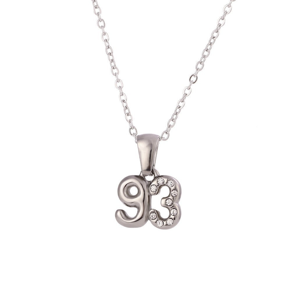 Collana Pendente Geometrica Minimalista da Donna in Acciaio Inox con Placcatura in Oro 18K e Finitura Smaltata