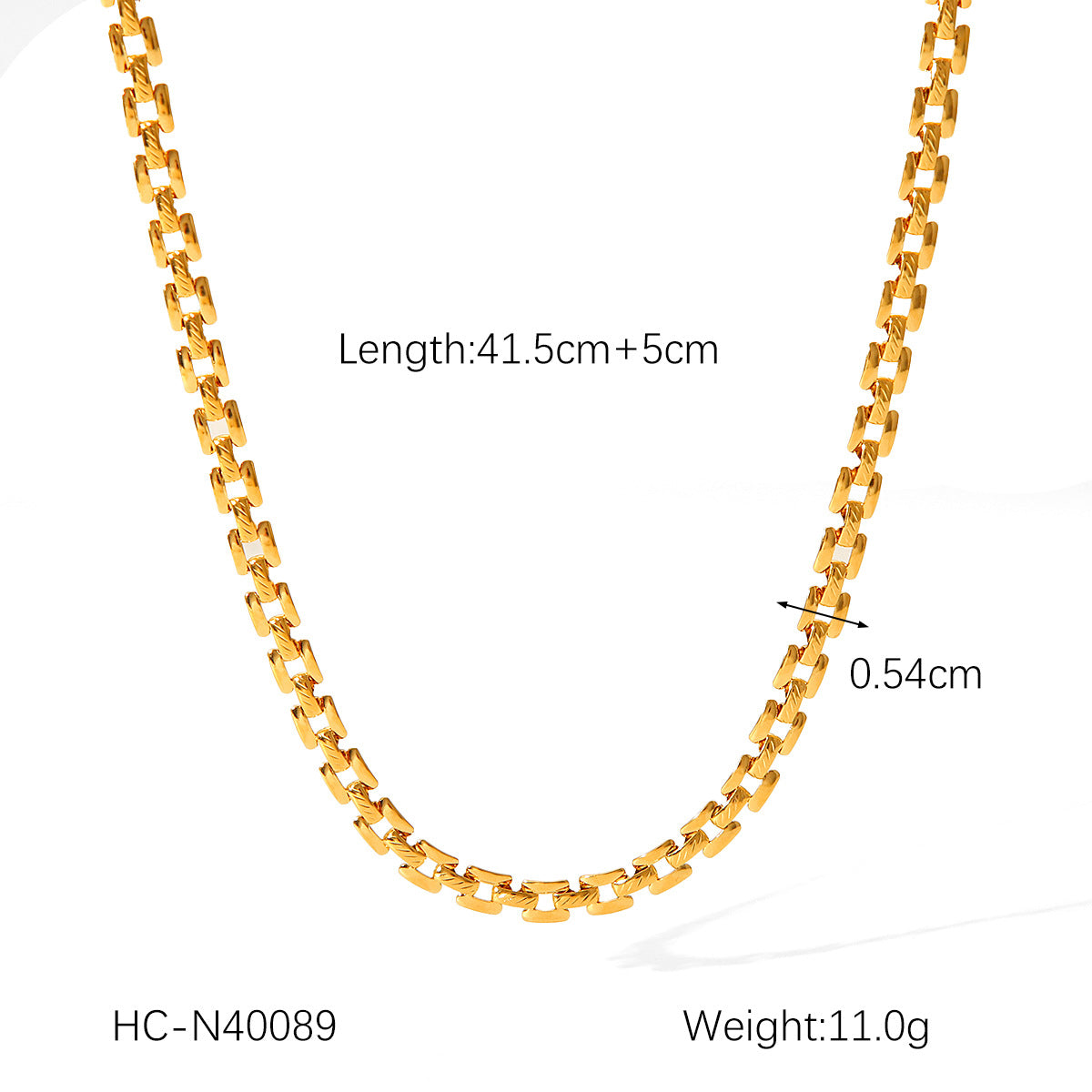 Collana Geometrica Placcata in Acciaio Inossidabile da Donna con Catena a Serpente, Gioielli Minimalisti per Ogni Giorno