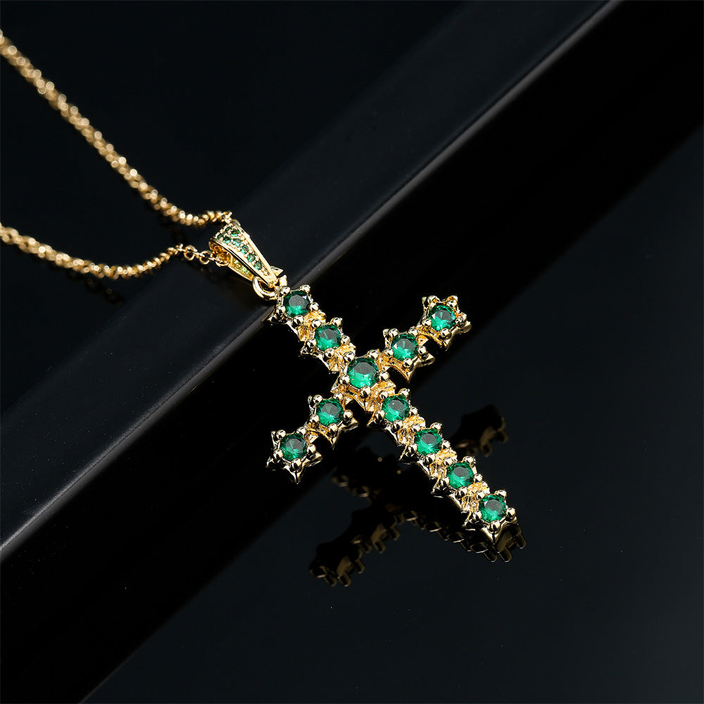 Minimalist Star-Shaped Zirconia Pendant Necklace in Copper with 18K Gold Plating for Women
