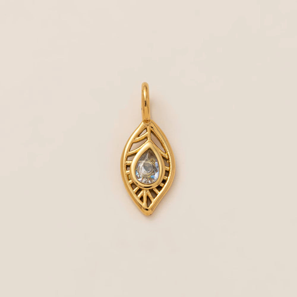 Vintage Cartoon Animal Geometric 18K Gold Plated Stainless Steel Charm Bar