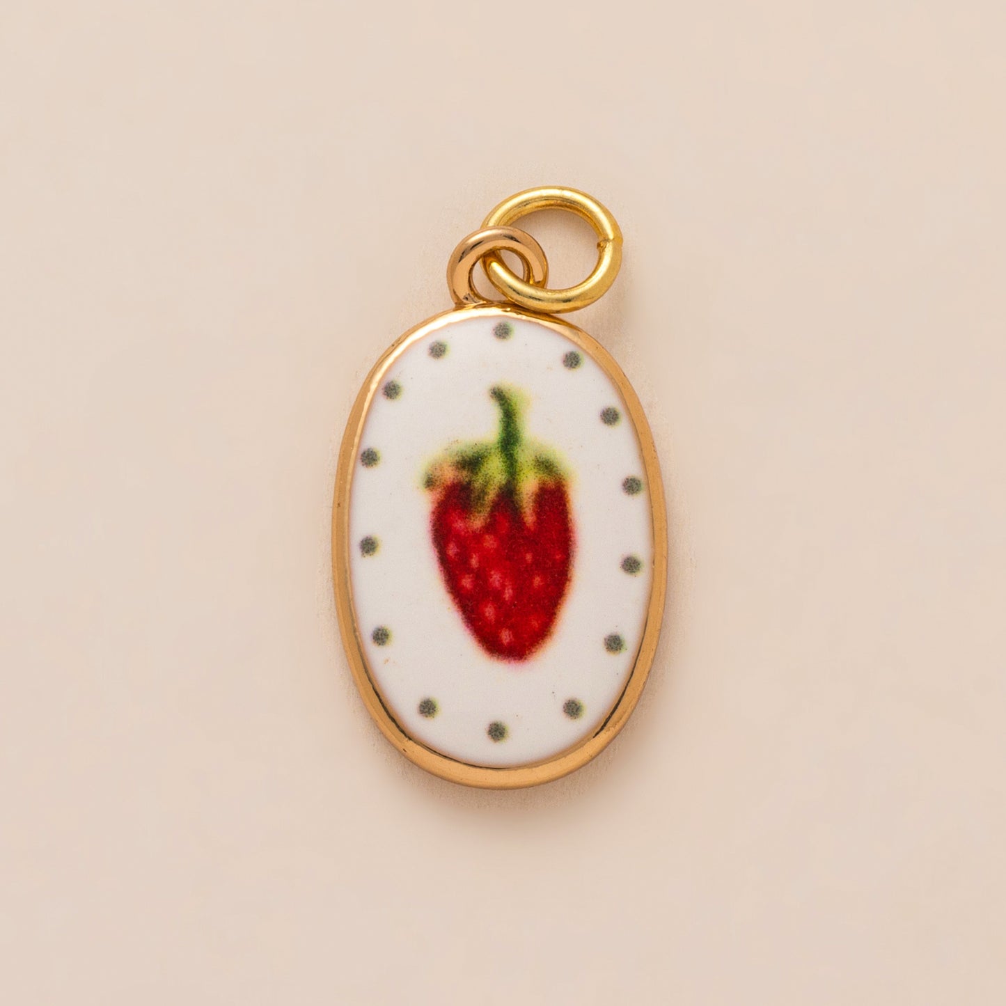 Vintage Gold Plated Brass Floral Heart Charm Bar for Unisex