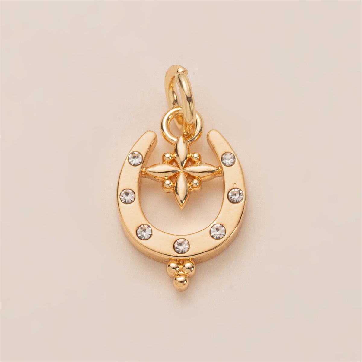 Fashion Gold Plated Brass Boot Charm Bar PVD Coated DIY Pendant