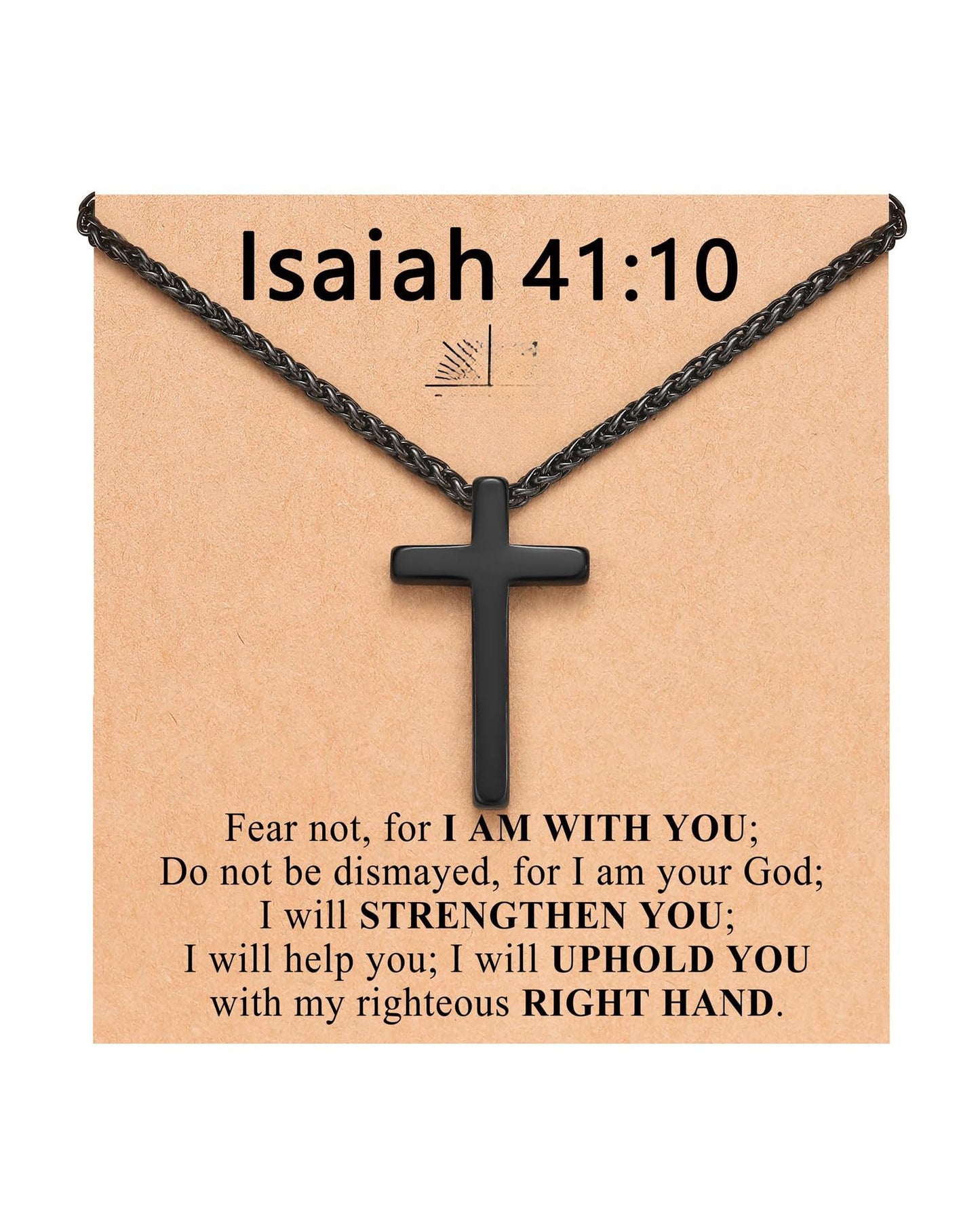Streetwear Stainless Steel Plated Cross Pendant Necklace Snake Chain Unisex