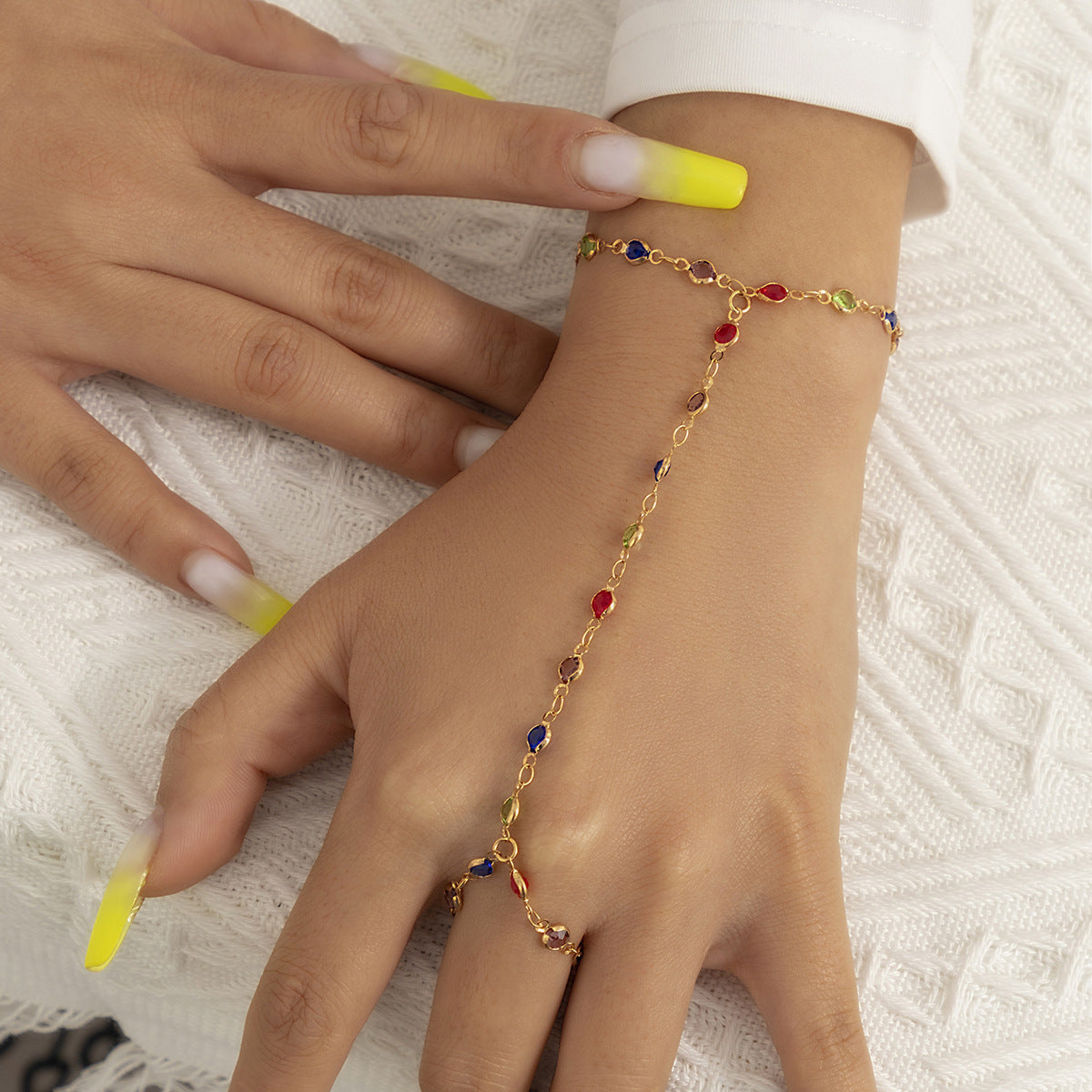 Minimalist Bohemian Geometric Round Alloy Plated Bracelet for Women