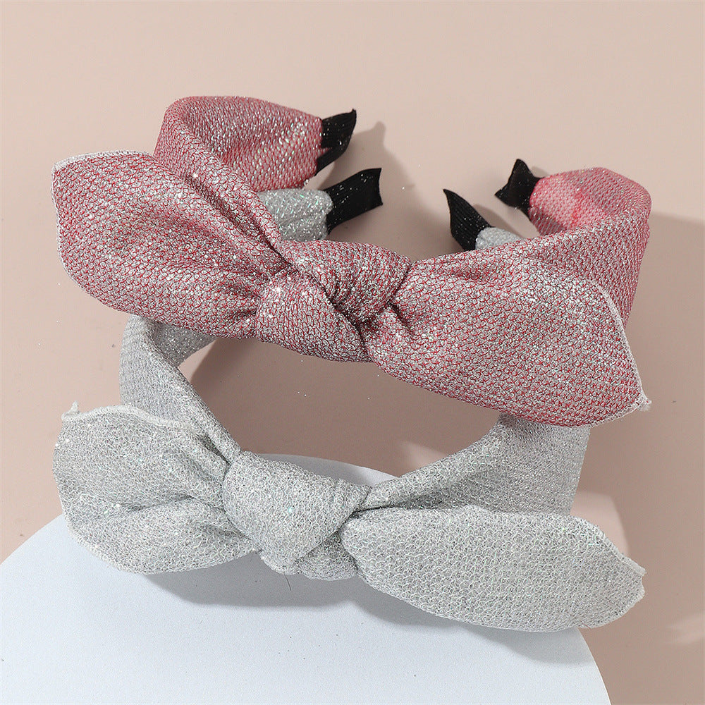 Cerchietto Principessa con Fiocco Grande per Bambine Realizzato in Tessuto con Design a Forma di Farfalla, Accessorio per Capelli per Bambini Carino e Minimalista
