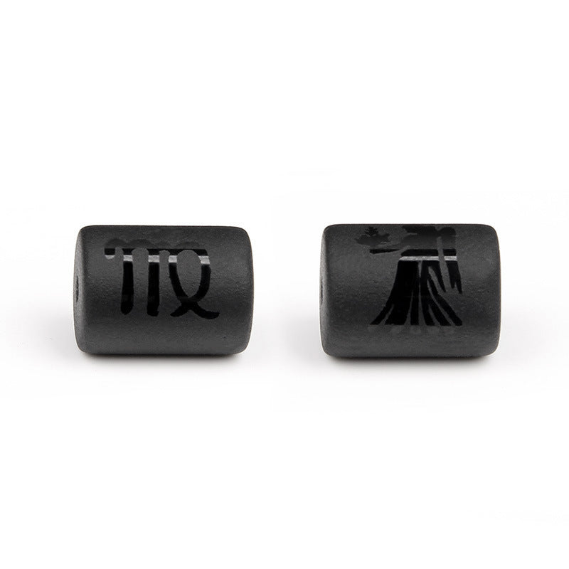 Matte Square Glass Zodiac Charm Bar