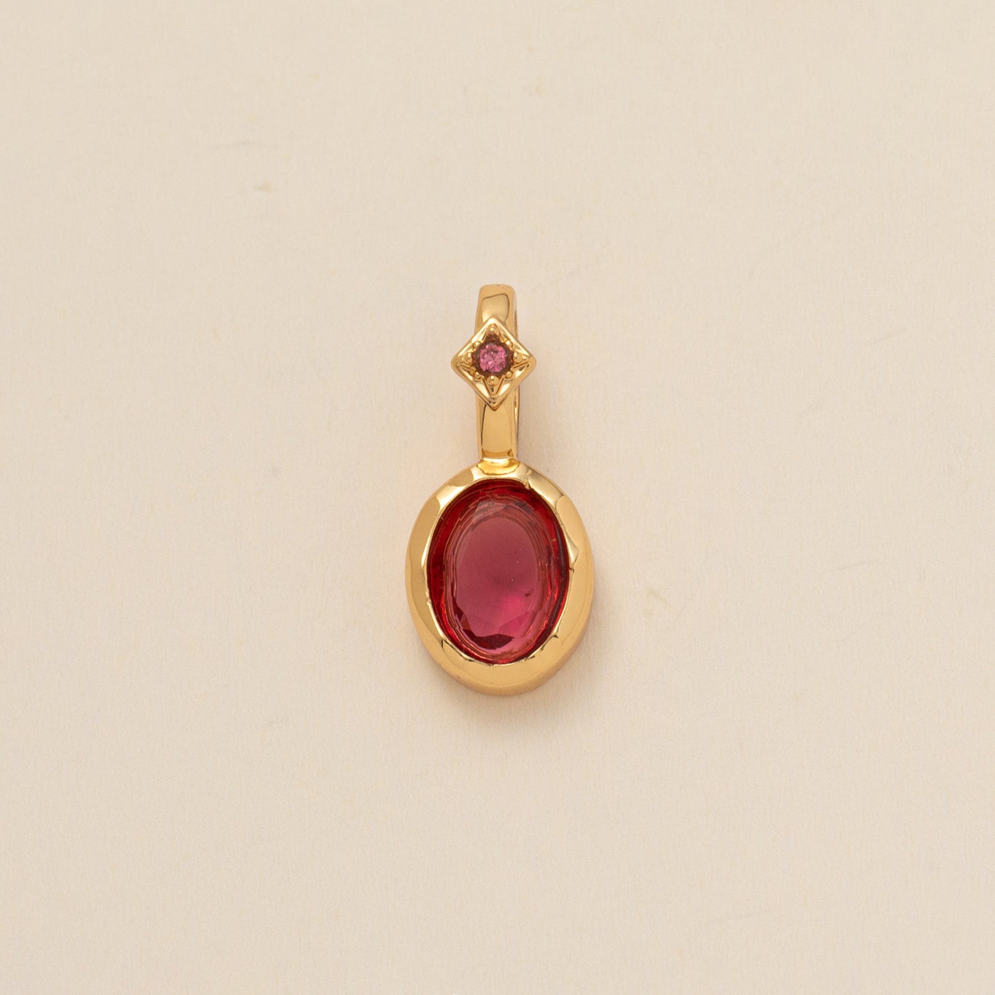 Elegant Geometric Teardrop Brass Necklace with Titanium Steel Pendant and Cubic Zirconia Inlay