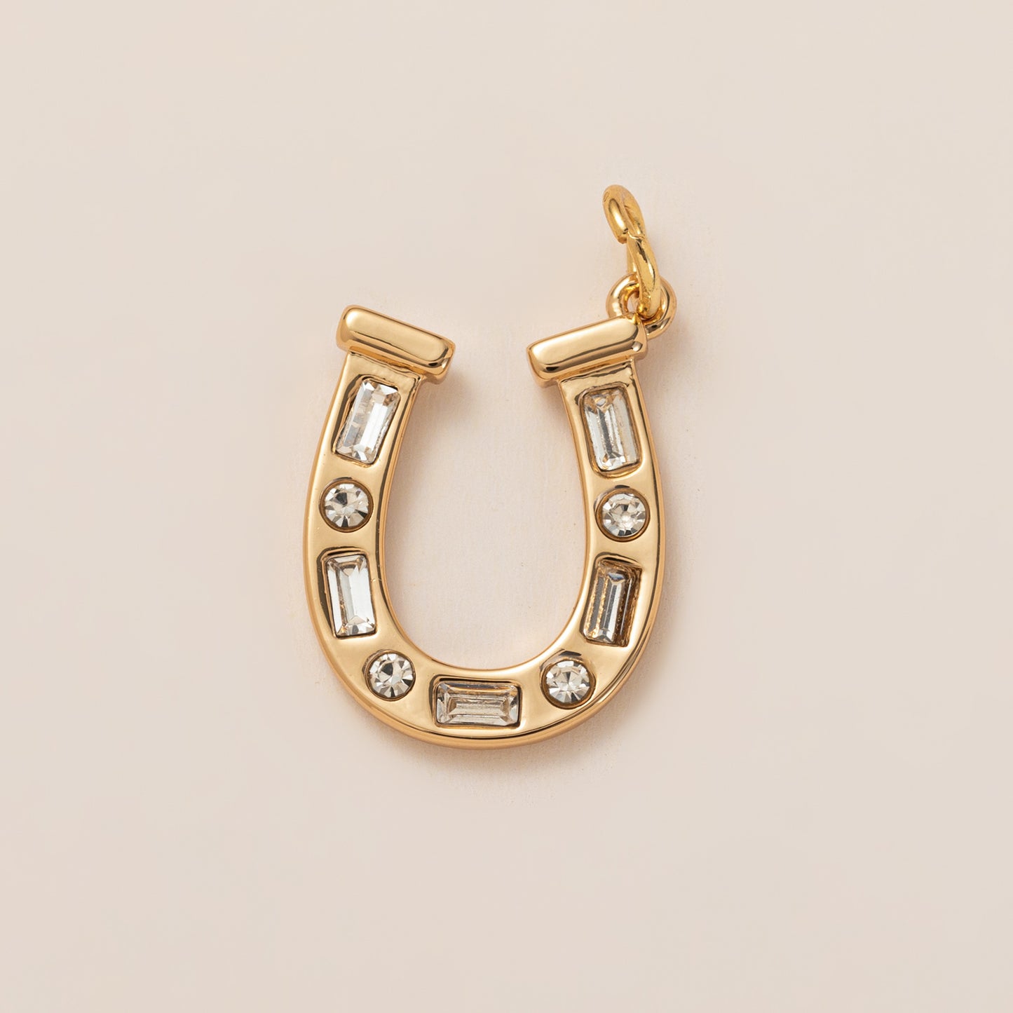 Collana con ciondolo a barra geometrica quadrata rotonda fai da te in ottone placcato oro 18 carati, stile minimalista