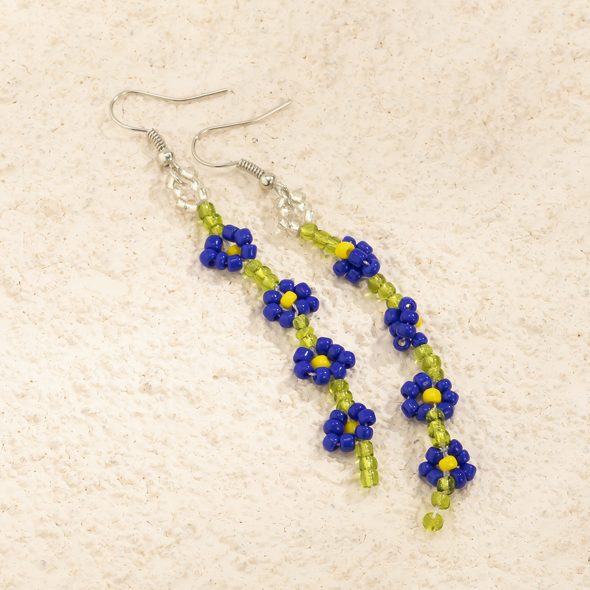 Bohemian Minimalist Floral Alloy Earrings for Women
