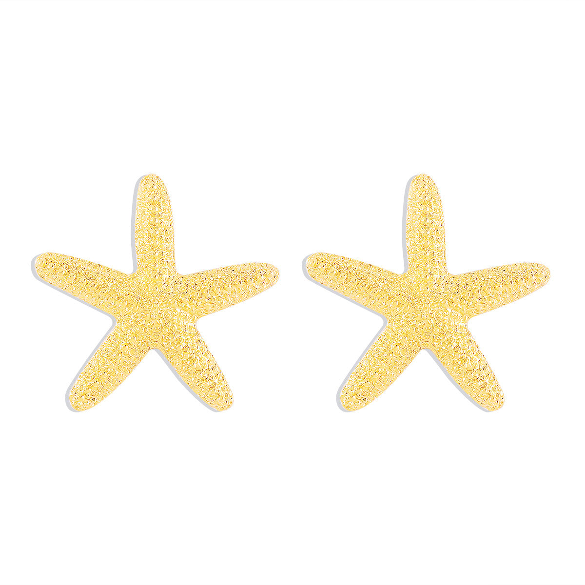 Collar con colgante de estrella de mar, dulce y atrevido, para mujer, con diseño geométrico, aleación y hierro galvanizados, cadena de cuerda, largo a la clavícula.