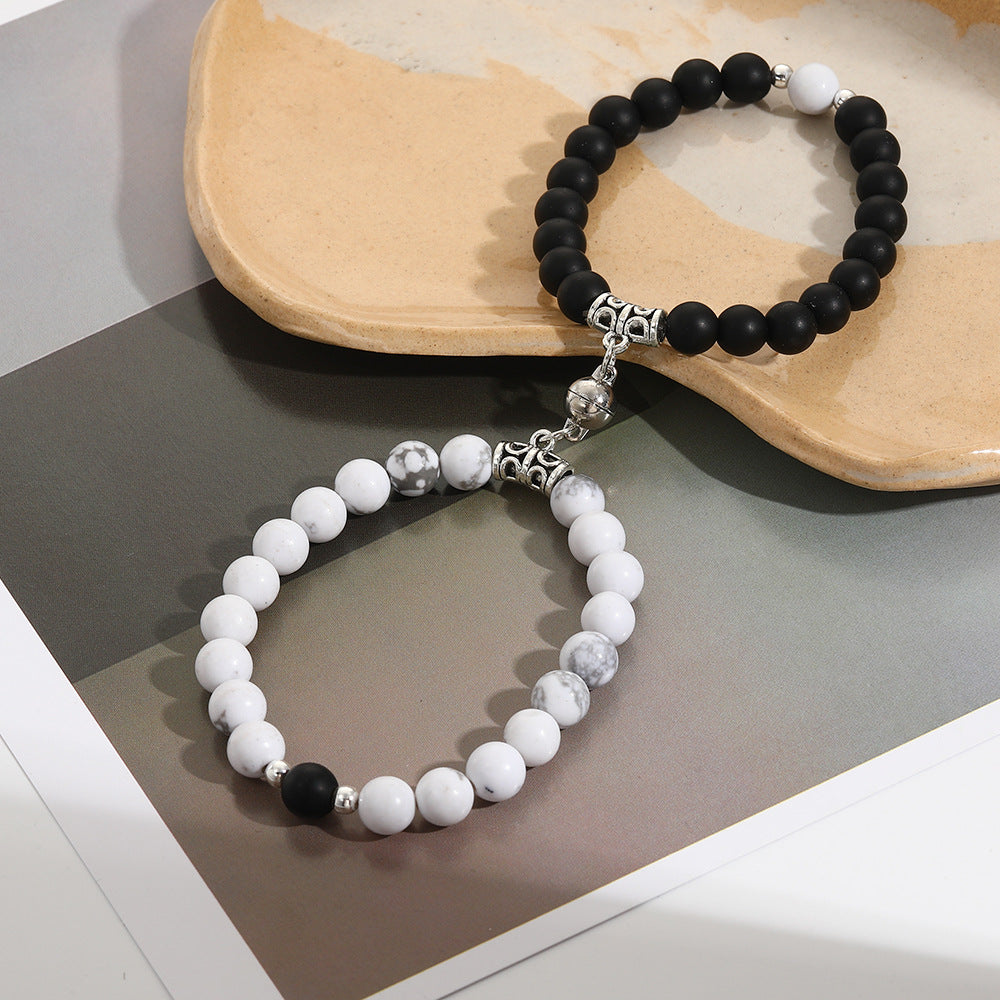 Geometric Round Turquoise Plated Bracelet Set