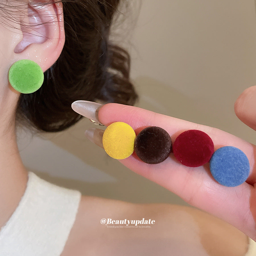 Pendientes de tuerca acrílicos geométricos modernos minimalistas con postes de acero chapado para mujer