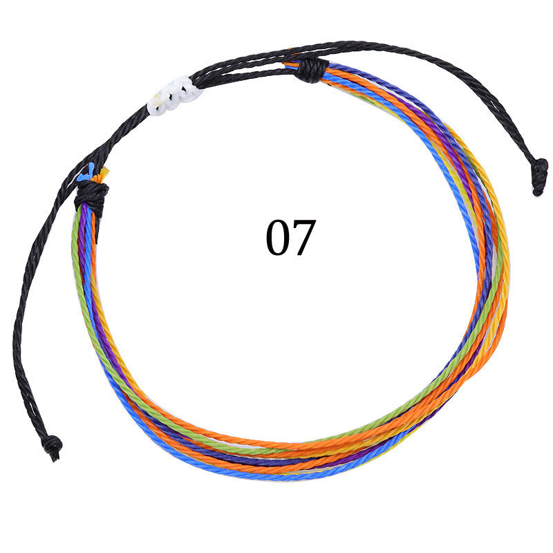 Handmade Braided Heart Nylon Friendship Bracelet Unisex