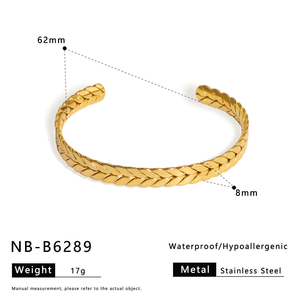 Vintage Minimalist Geometric Rhombus Pattern Stainless Steel Bracelet with Plating Finish Fashion Jewelry