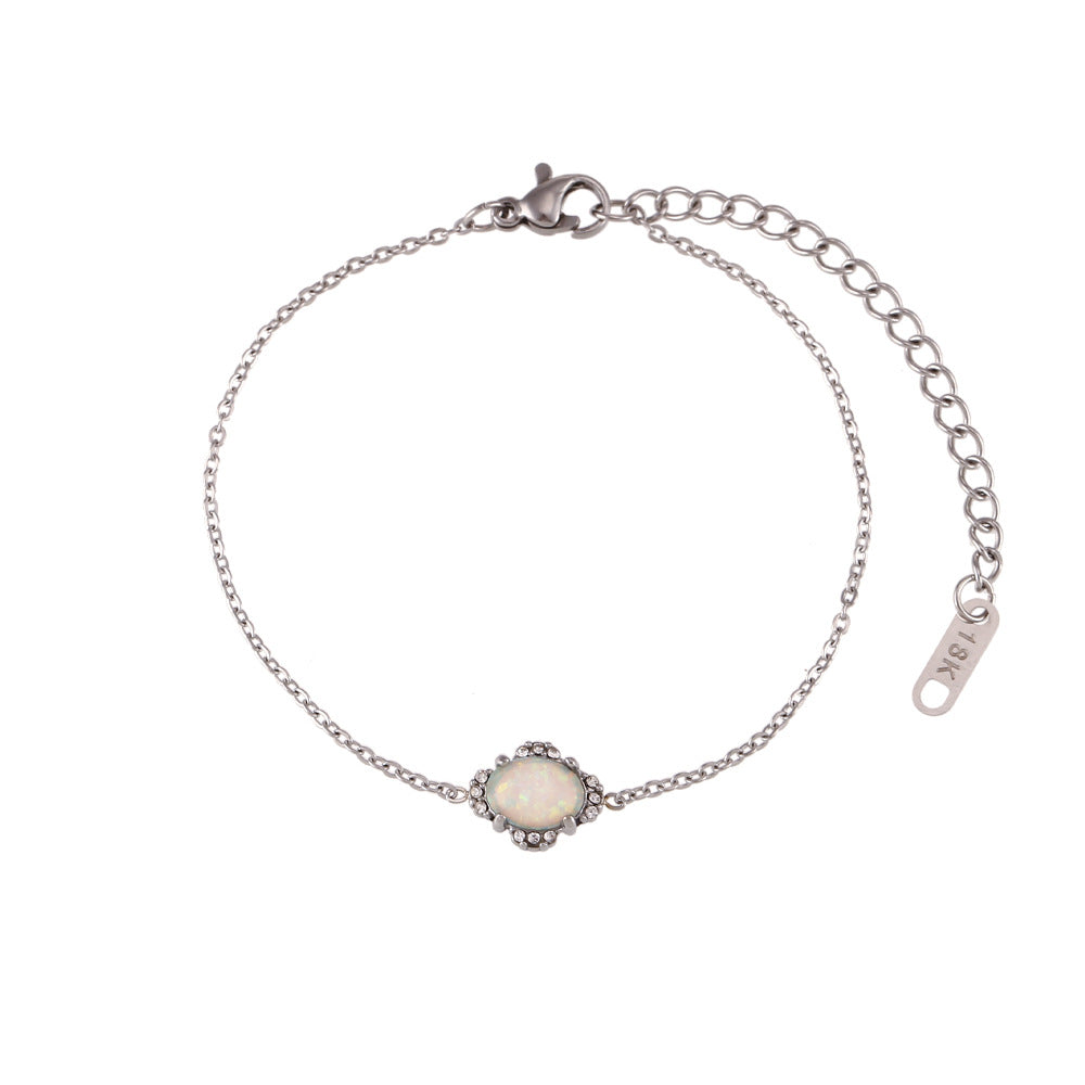Juego de collar con colgante ovalado de pétalos florales vintage con cadena de acero inoxidable y colgantes de acero de titanio para mujer