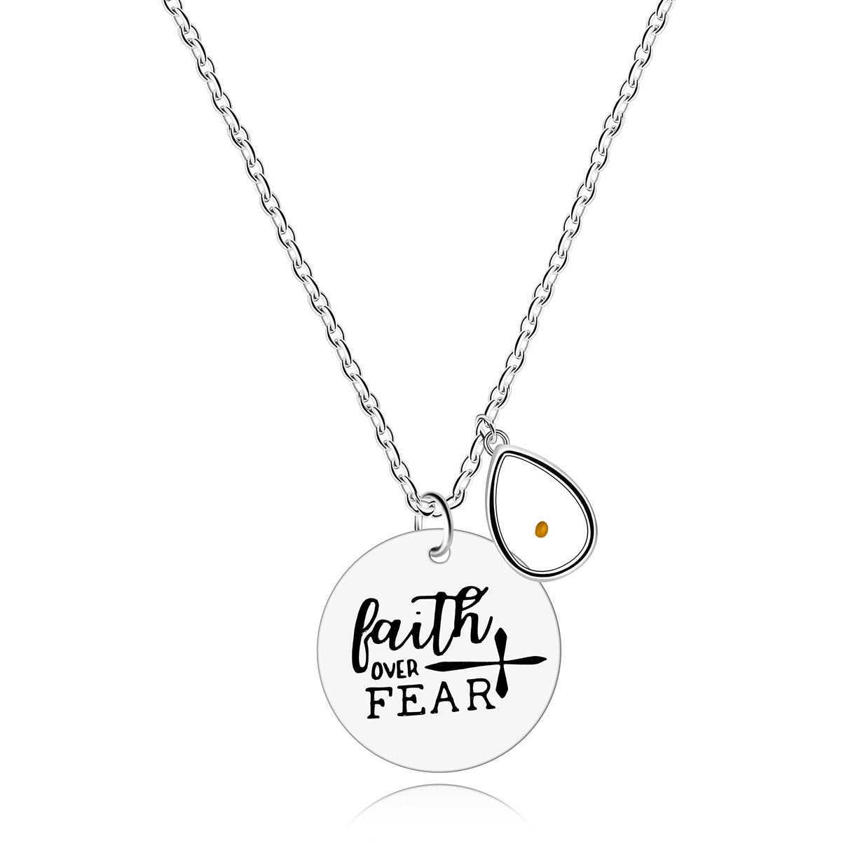 Minimalist Geometric Cross Pendant Necklace in Stainless Steel with Titanium Steel Charm and Electroplated Finish for Women