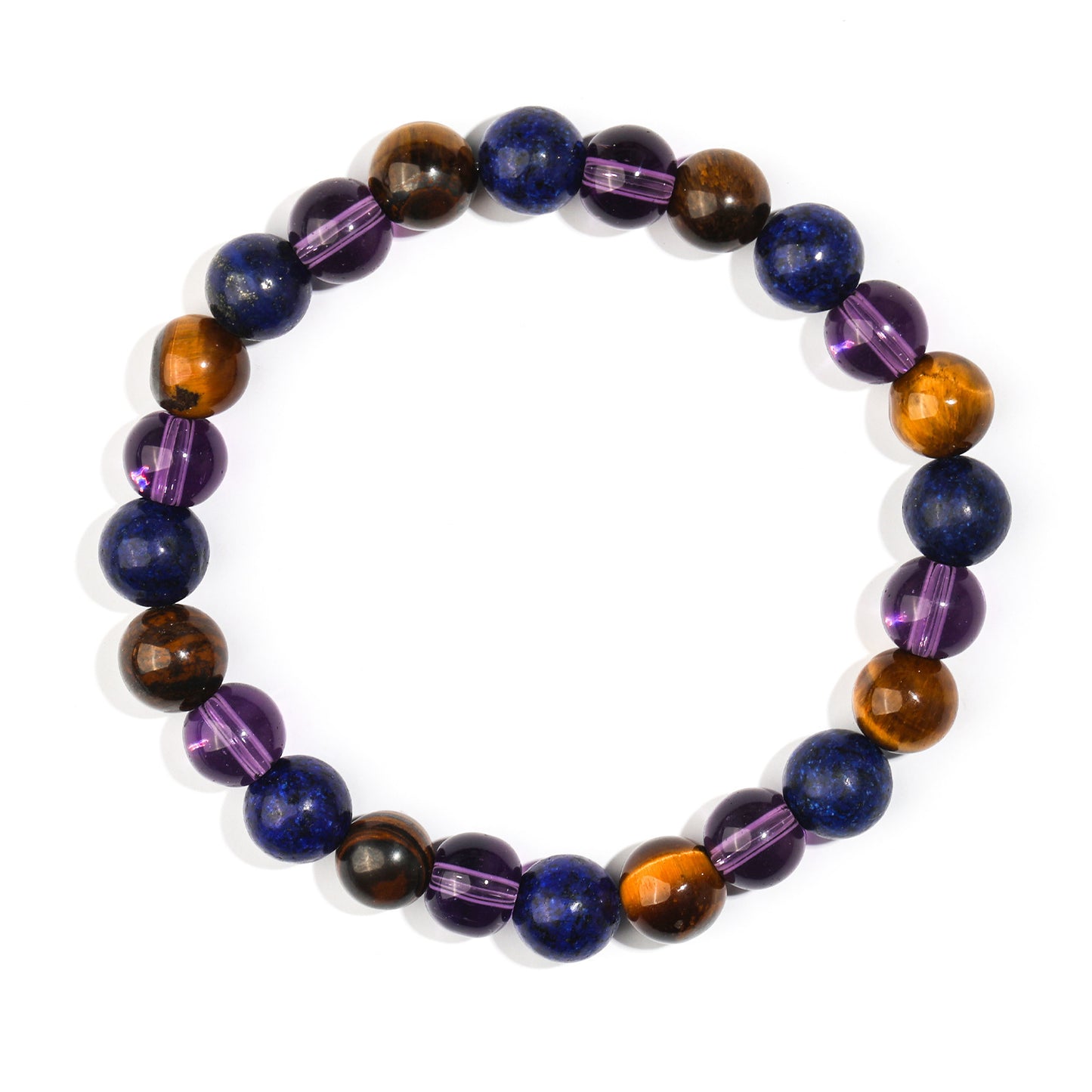 Minimalist Geometric Agate Beaded Bracelet Handmade Natural Stone Elastic Cord Jewelry Unisex
