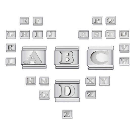 Minimalist Letter Stainless Steel Plating Charm Bar