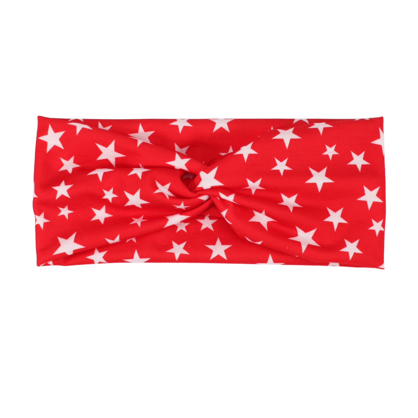 Fascia per Capelli Sportiva Stampa Foglie Bandiera Americana Rosso Bianco Blu a Strisce per Yoga Fitness Festa