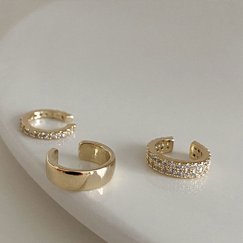Orecchini vintage in lega placcata con pois quadrati e rotondi per donna