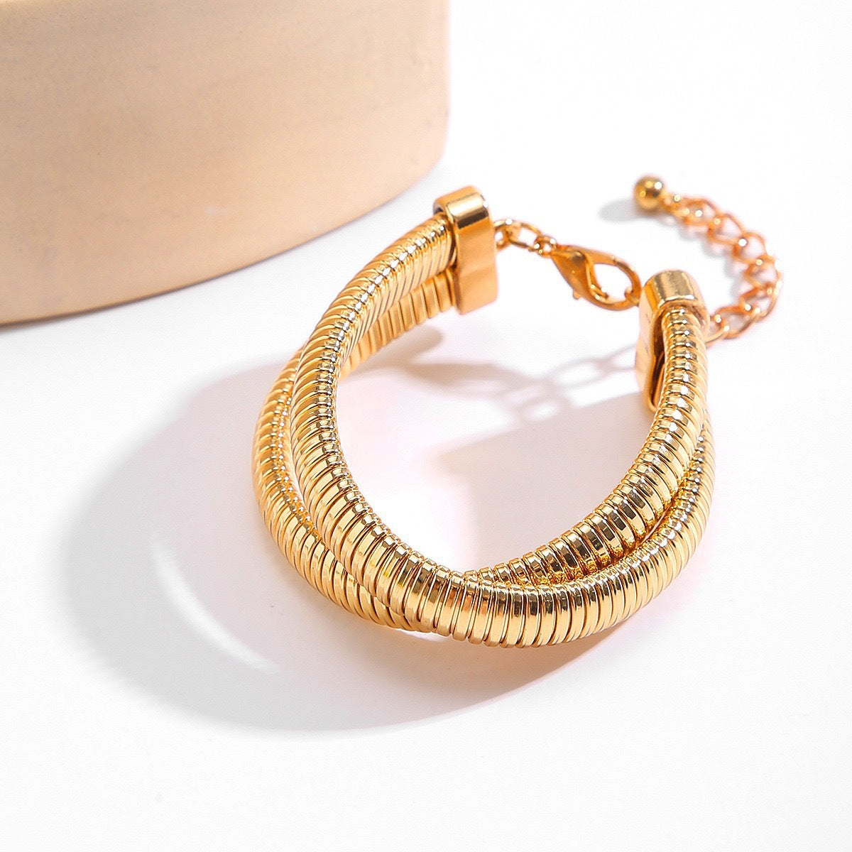 Collana girocollo da donna con catena a serpente geometrica minimalista